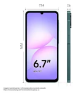 Celular Samsung Galaxy A07 256gb 8gb Câmera 50mp Verde - Imagem 3