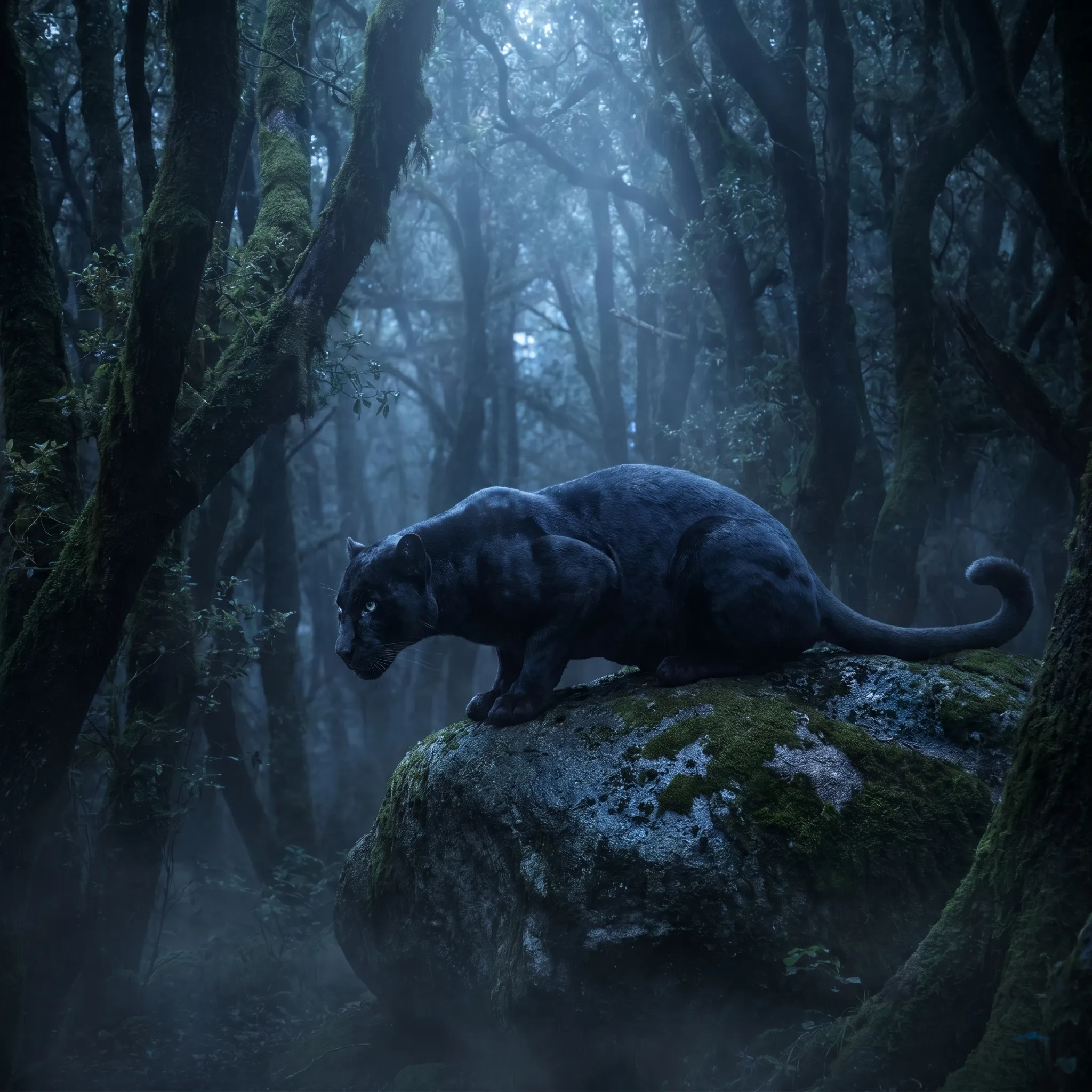 Black panther resting on a 202605251339 resultado
